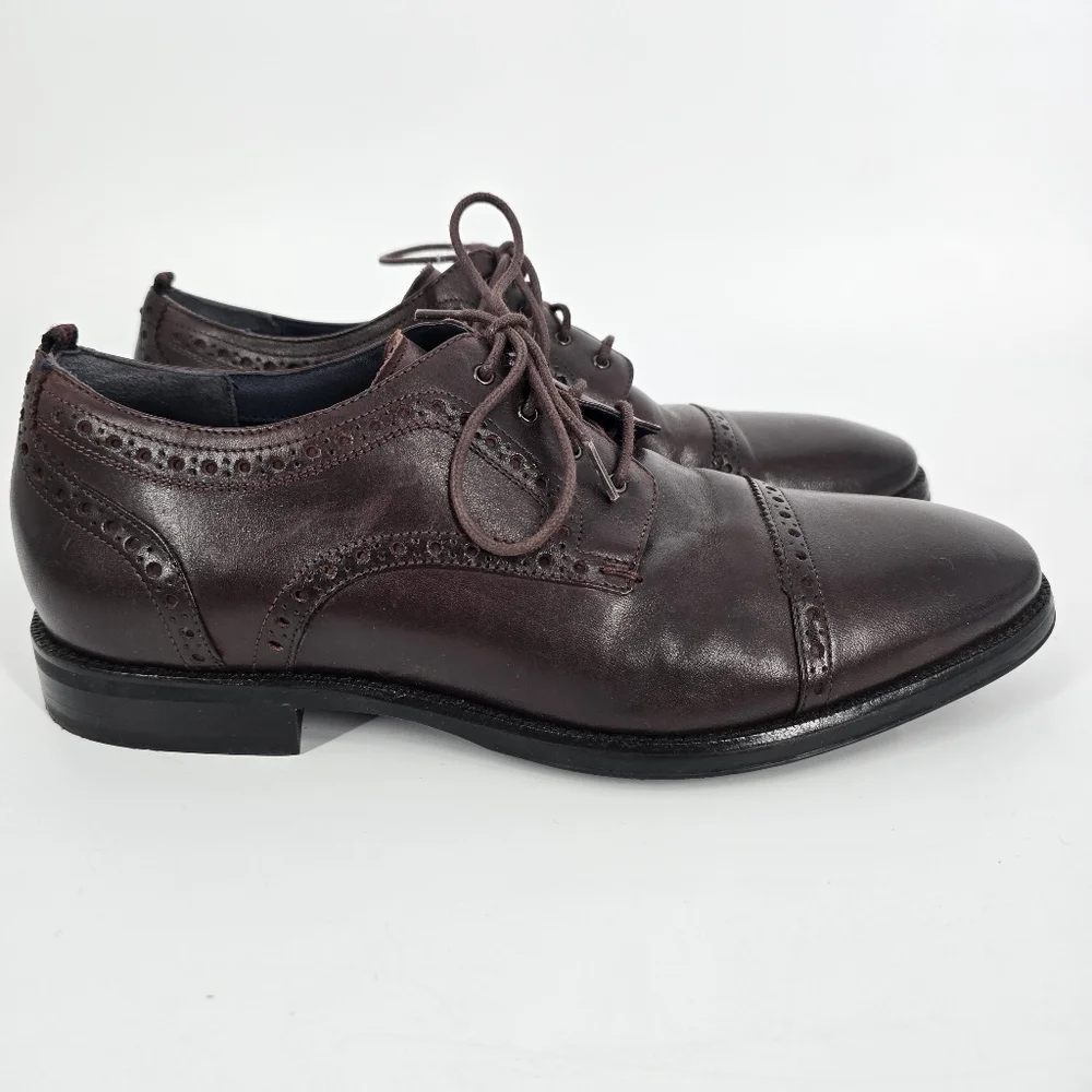 Cole Haan Men's Jefferson Grand 2.0 Oxford Brown Leather Size 8